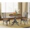 International Concepts Round 36 in Rd Extension Dining Table, 2 RTA Chairs, Hickory/Washed Coal, 36 W, 48 L, 29.3 in H, Wood K45-36RXT-C617-2 - alternate 3